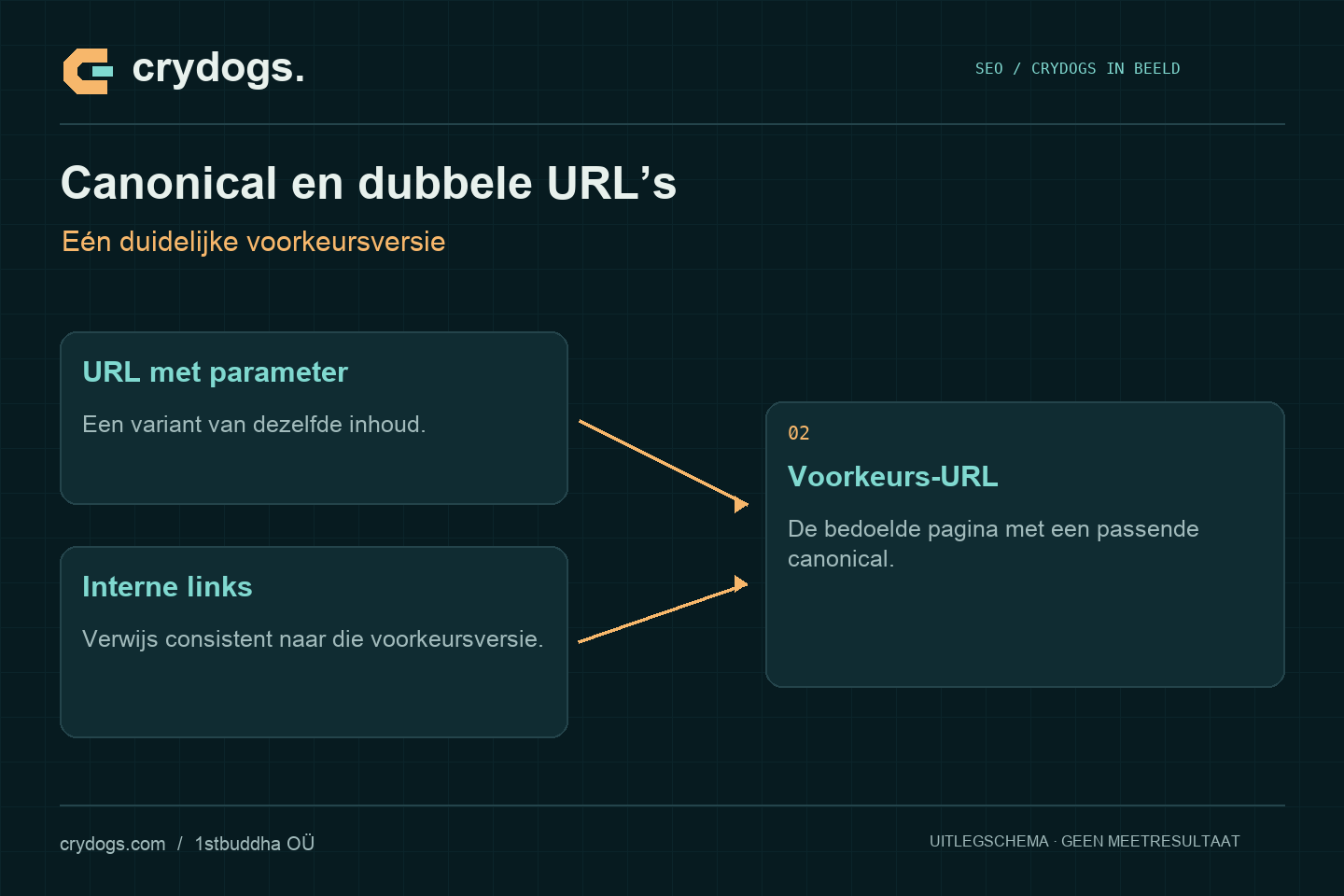 Crydogs: canonical en dubbele url’s — eén duidelijke voorkeursversie