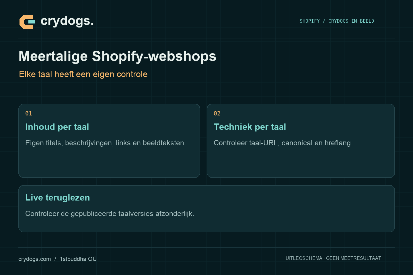 Crydogs: meertalige shopify-webshops — elke taal heeft een eigen controle